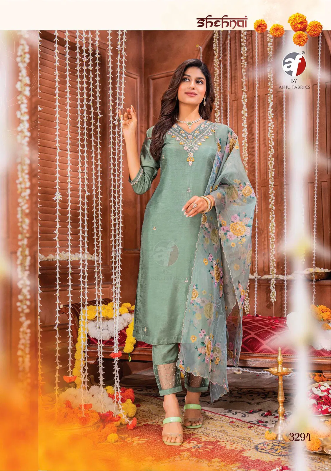 Vol 6 Silk Designer by Af Shehnai Silk Designer Top Bottom With Dupatta Collection